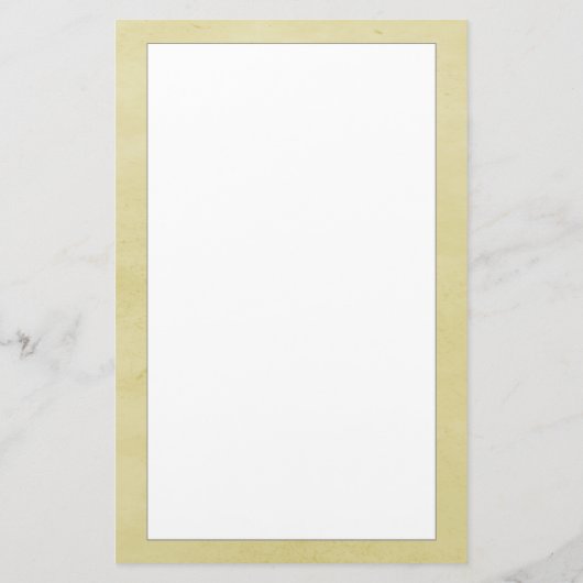 Geel monogram met schaarpoep briefpapier (Achterkant)