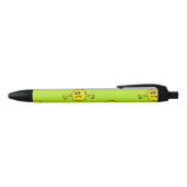 Geel monster op groen zwarte inkt pen (Bovenkant)