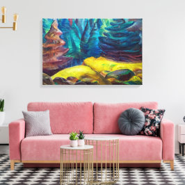 Geel mos | Emily Carr | Canvas Afdruk