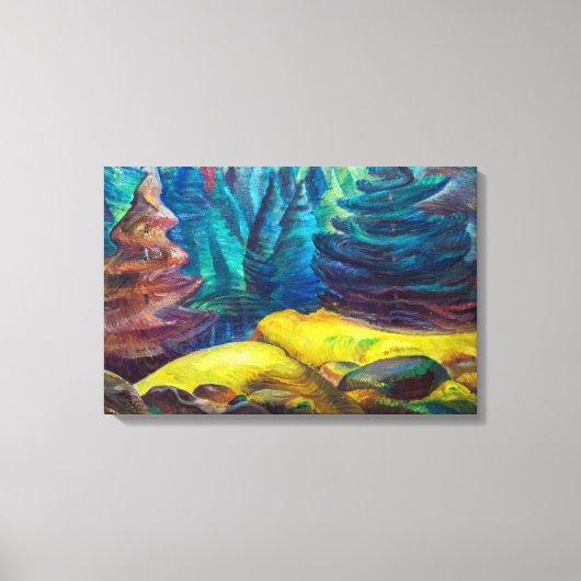 Geel mos | Emily Carr | Canvas Afdruk (Voorkant)