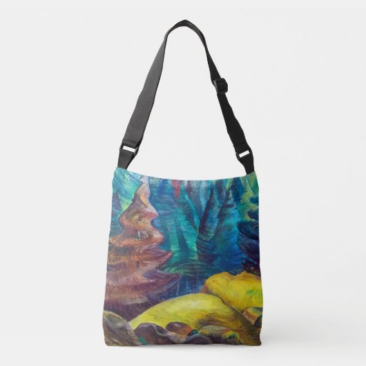 Geel mos | Emily Carr | Crossbody Tas (Voorkant)