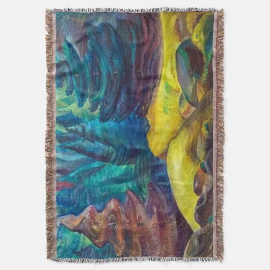 Geel mos | Emily Carr | Deken (Voorkant Verticaal)