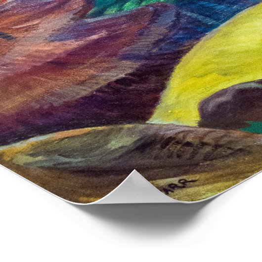 Geel mos | Emily Carr | Poster (Hoek)