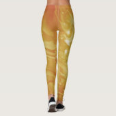 Geel mosterd abstract, modern trendy leggings (Achterkant)
