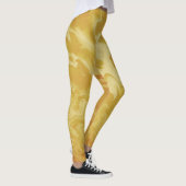 Geel mosterd abstract, modern trendy leggings (Rechts)