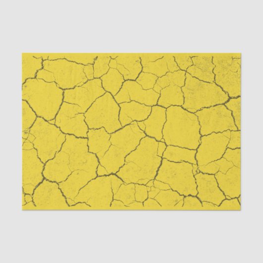 Geel mosterdpapier, in rack tissuepapier (Voorkant)