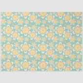 geel motief bloem tissue papier (Voorkant)