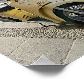 geel Motorfiets poster! Poster (Hoek)