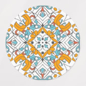 geel mozaïek labels (Design 2)