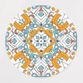 geel mozaïek labels (Design 1)