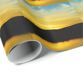 Geel Mt Lake Sunset Cadeaupapier (Rol Hoek)