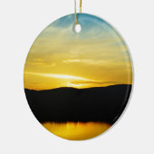 Geel Mt Lake Sunset Keramisch Ornament