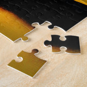 Geel Mt Lake Sunset Legpuzzel (Zijkant)