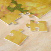 Geel Mum Bloem Kunst Puzzel Legpuzzel (Zijkant)