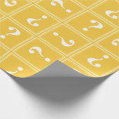 Geel mysterie cadeaupapier (Hoek)