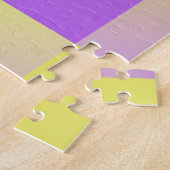 Geel naar Paars Verlopend Abstract Legpuzzel (Zijkant)