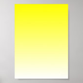 Geel naar Wit Gradiënt Poster (Voorkant)