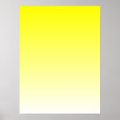 Geel naar Wit Gradiënt Poster (Voorkant)