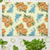 Geel nam de Blauwe Handdoek van het Patroon van Bl (Gevouwen)