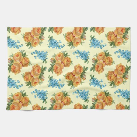 Geel nam de Blauwe Handdoek van het Patroon van Bl (Horizontaal)