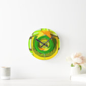 Geel nam het Grafische Ontwerp van de Kunst toe Ronde Klok (Huis)