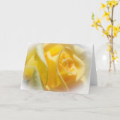 Geel nam Leeg Wenskaart toe Kaart (Gele Bloem)