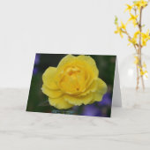 Geel nam Leeg Wenskaart toe Kaart (Gele Bloem)