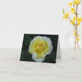 Geel nam notakaart toe kaart (Gele Bloem)