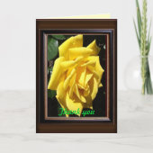 Geel nam Texas dank u toe Bedankkaart (Voorkant)