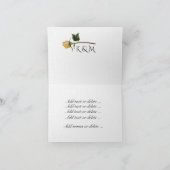 Geel nam toe bedankkaart (Binnen)