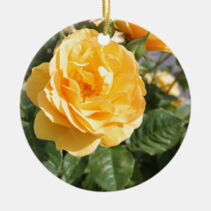 Geel nam toe keramisch ornament