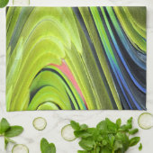 Geel-Naped Amazon Parrot Feathers van STaylor Theedoek (Gevouwen)