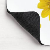 Geel natuurbloem Diagonaal Muismat (Hoek)