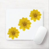 Geel natuurbloem Diagonaal Muismat (Met muis)
