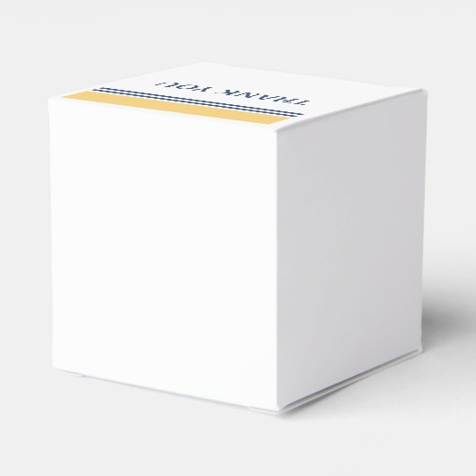 Geel Nautisch Monogram Bedankdoosjes (Achterkant)