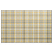 Geel, Navy Blue en Ivory Plaid Stof (Fat Quarter)