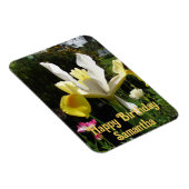 Geel Nederlandse Iris Bloemen Bloemen Bloemen Verj Magneet (Rechterzijde)