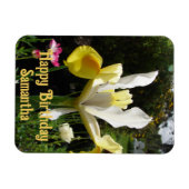 Geel Nederlandse Iris Bloemen Bloemen Bloemen Verj Magneet (Horizontaal)