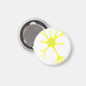 Geel neuron magneet (Voorkant / Achterkant)