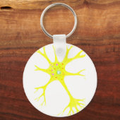 Geel neuron sleutelhanger (Voorkant)
