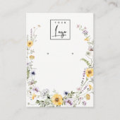 Geel, niet-bewerkt, onbewerkt, Logo beeldscherm Visitekaartje (Voorkant)