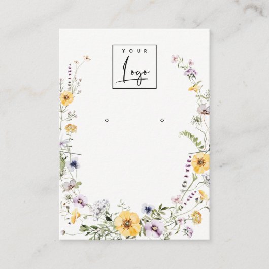 Geel, niet-bewerkt, onbewerkt, Logo beeldscherm Visitekaartje (Voorkant)