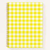 Geel Notitieboek Gingham (Voorkant)
