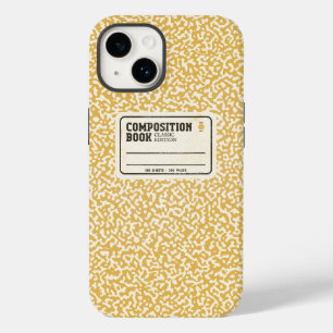 Geel Notitieboek Hoesje-Mate iPhone Case