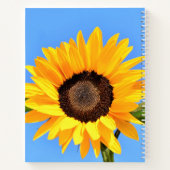 Geel Notitieboek zonnebloem (Achterkant)