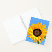 Geel Notitieboek zonnebloem (Binnen)