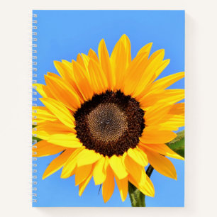 Geel Notitieboek zonnebloem