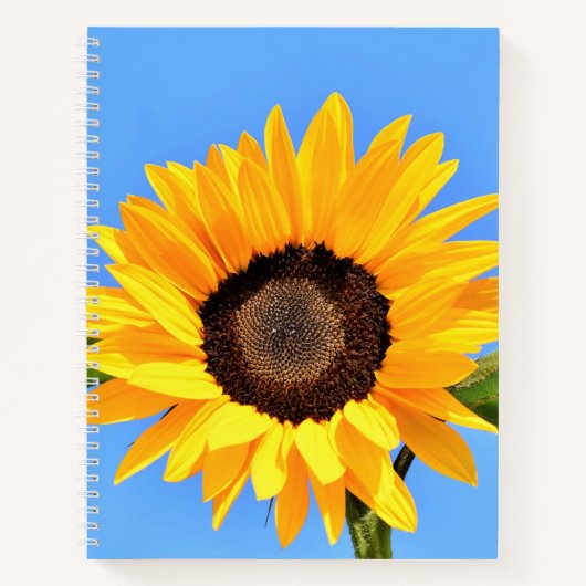 Geel Notitieboek zonnebloem (Voorkant)