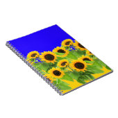 Geel Notitieboek zonnebloemen (Rechterzijde)