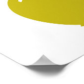 Geel November verjaardagsfeestje Poster (Hoek)